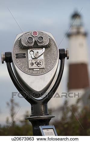Stock Image - Montauk Point Light House in the Hamptons. Fotosearch
