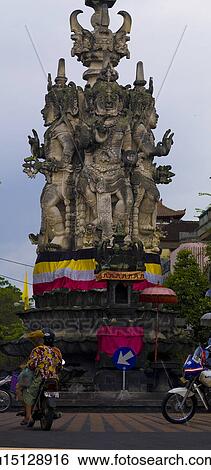 Stock Photograph - Monument on street in Bali. Fotosearch