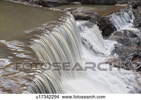 Picture - Mountain Pine Ridge Reserve, Waterfall. Fotosearch