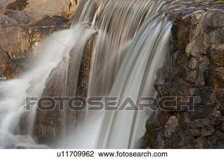 Stock Image - Mountain Pine Ridge Reserve, Waterfall. Fotosearch