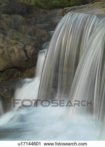 Stock Image - Mountain Pine Ridge Reserve, Waterfall. Fotosearch