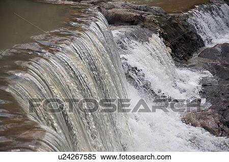 Stock Photography - Mountain Pine Ridge Reserve, Waterfall. Fotosearch