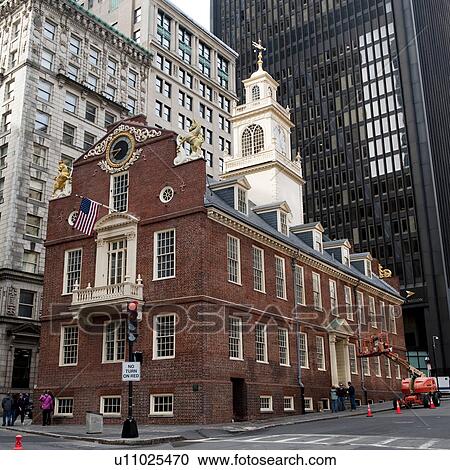 Stock Image - Old State House in Boston, Massachusetts, USA. Fotosearch