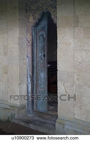 Open door of a building in Bali View Large Photo Image Stock Image - Open door of a building in Bali. Fotosearch