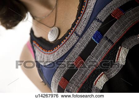 Stock Photograph - Pattern on bodice of garment. Fotosearch
