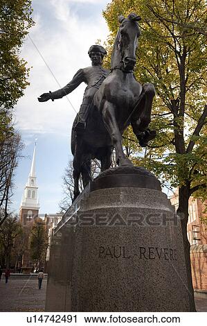 Paul Revere Statue in Boston, Massachusetts, USA View Large Photo Image Stock Image - Paul Revere Statue in Boston, Massachusetts, USA. Fotosearch