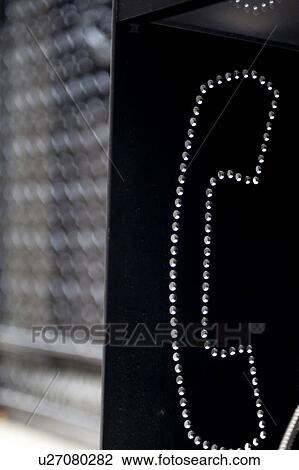 Stock Image - Phone booth in Boston Massachusetts, USA. Fotosearch