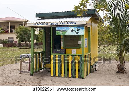 Stock Image - Placencia, Building. Fotosearch