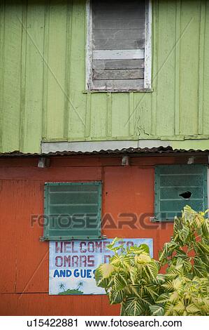 Stock Image - Placencia, Building. Fotosearch