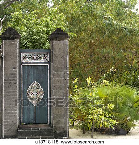 Placencia, Gate View Large Photo Image Stock Photo - Placencia, Gate. Fotosearch