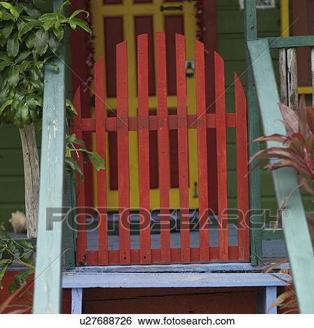 Stock Photograph - Placencia, Gate. Fotosearch