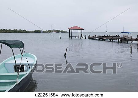 Picture - Placencia, Harbour. Fotosearch