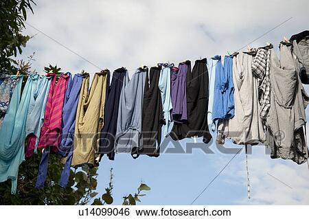 Stock Photograph - Placencia, Laundry. Fotosearch