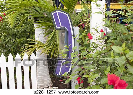 Placencia, Public Telephone View Large Photo Image Stock Photo - Placencia, Public Telephone. Fotosearch