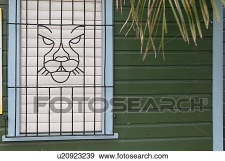 Stock Photo - Placencia, Window. Fotosearch