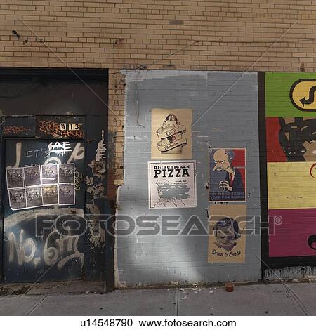 Posters on a wall in Manhattan, New York City, U. S. A. View Large Photo Image Stock Image - Posters on a wall in Manhattan, New York City, U. S. A.. Fotosearch