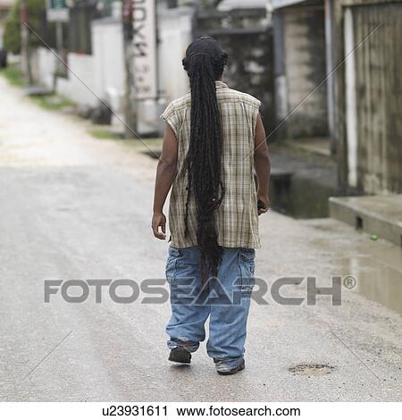 San Ignacio, Man With Long Hair View Large Photo Image Stock Image - San Ignacio, Man With Long Hair. Fotosearch