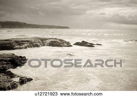 Seascape along coast in Bali View Large Photo Image Stock Image - Seascape along coast in Bali. Fotosearch
