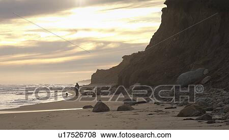 Stock Photo - Seascape along shoreline at The Hamptons, New York. Fotosearch