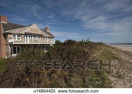 Seaside house in the Hamptons View Large Photo Image Stock Photography - Seaside house in the Hamptons. Fotosearch