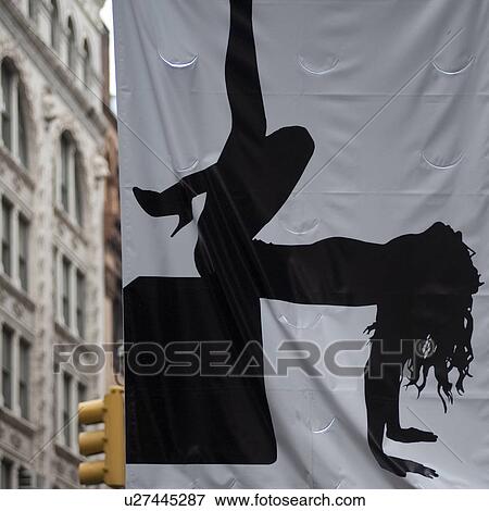 Silhouette of a woman in Manhattan, New York City, U. S. A. View Large Photo Image Stock Photo - Silhouette of a woman in Manhattan, New York City, U. S. A.. Fotosearch