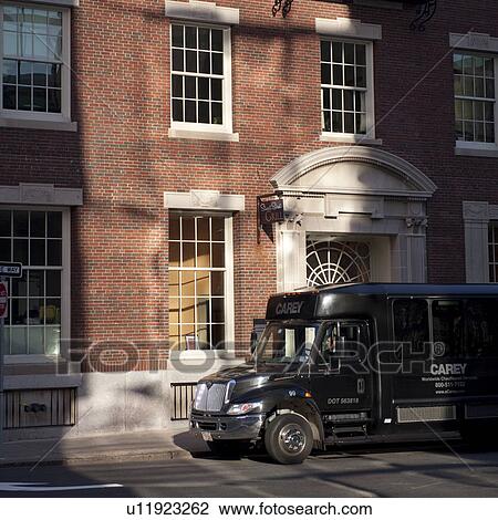 Stock Image - Street scene in Boston, Massachusetts, USA. Fotosearch