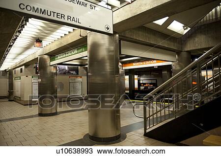 Stock Image - Subway in Boston Boston, Massachusetts, USA. Fotosearch