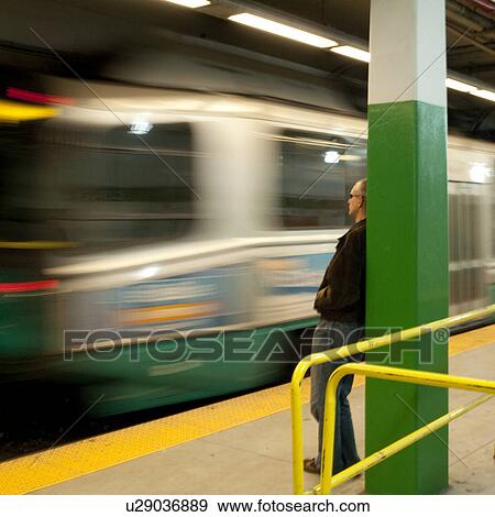 Stock Photo - Subway in Boston, Massachusetts, USA. Fotosearch