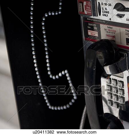 Stock Image - Telephone on the street of Boston, Massachusetts, USA. Fotosearch