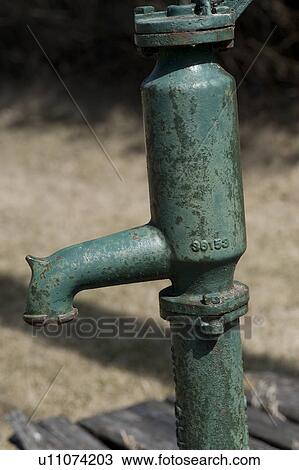 Stock Image - Water pump in Winnipeg Beach, Manitoba, Canada. Fotosearch