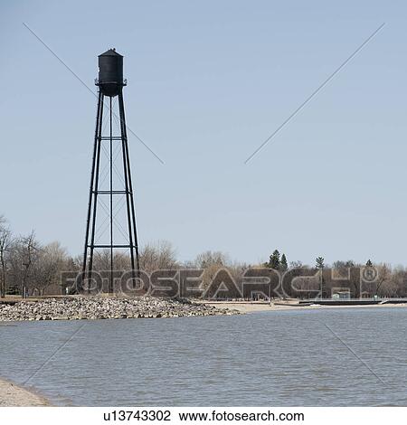 Water tower in Winnipeg Beach, Manitoba Canada View Large Photo Image Stock Image - Water tower in Winnipeg Beach, Manitoba Canada. Fotosearch
