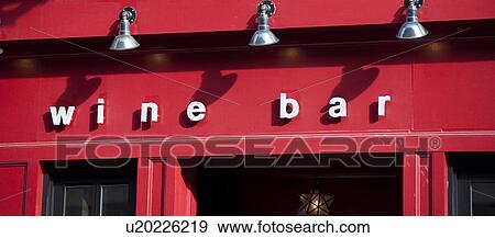 Wine Bar sign in Boston, Massachusetts, USA View Large Photo Image Stock Photo - Wine Bar sign in Boston, Massachusetts, USA. Fotosearch