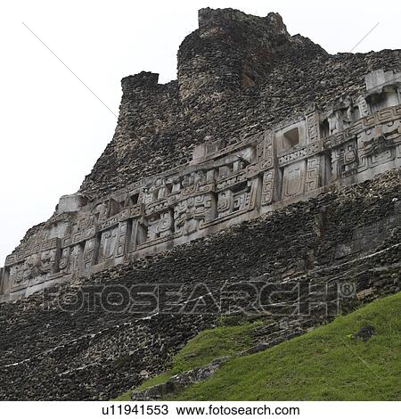 Stock Image - Xunantunich, Ancient Temple. Fotosearch