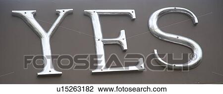 Yes sign in Bali View Large Photo Image Stock Image - Yes sign in Bali. Fotosearch