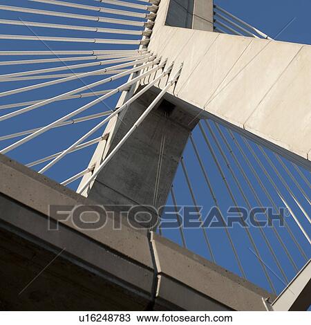 Stock Image - Zakim Bunker Hill Bridge in Boston, Massachusetts, USA. Fotosearch
