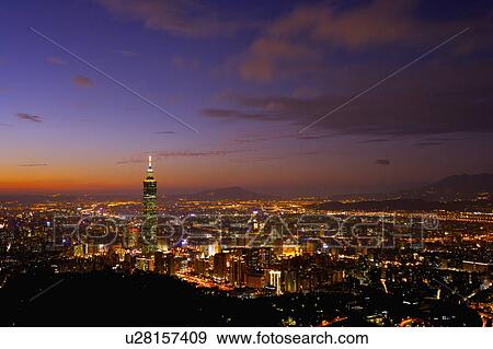 A beautiful overview to Taipei city with the view to the tallest skyscraper Taipei 101 View Large Photo Image Stock Photo - A beautiful overview to Taipei city with the view to the tallest skyscraper Taipei 101. Fotosearch