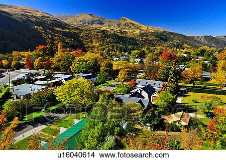Arrowtown, South Island New Zealand View Large Photo Image Picture - Arrowtown, South Island New Zealand. Fotosearch