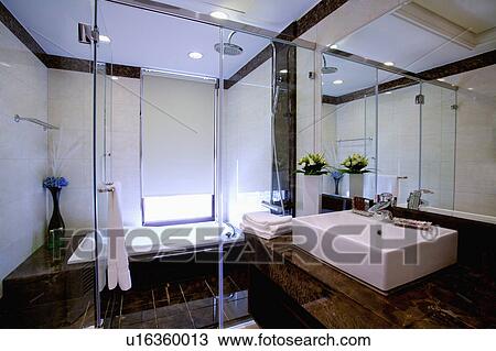 Stock Image - Bathroom, Interior Design,. Fotosearch
