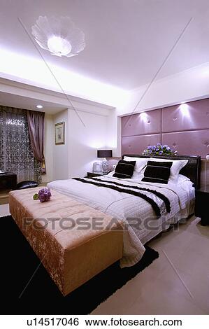 Stock Photograph - Bedroom, Interior Design,. Fotosearch