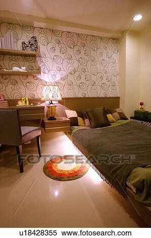 Bedroom, Interior Design, View Large Photo Image Stock Photography - Bedroom, Interior Design,. Fotosearch