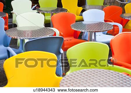 Stock Image - Cafe at Nice, France. Fotosearch