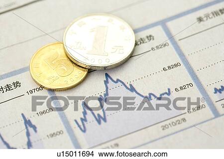Chinese Currency coins on a diagram View Large Photo Image Picture - Chinese Currency coins on a diagram. Fotosearch