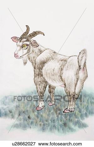 Chinese Fine art, Traditional Chinese Painting, Year Of The Sheep View Large Photo Image Stock Photo - Chinese Fine art, Traditional Chinese Painting, Year Of The Sheep. Fotosearch