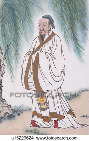 Picture - Chinese historical philosopher, Mencius. Fotosearch