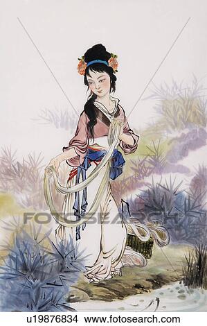 Picture - Chinese historical woman was famous for her beauty, Xi Shi. Fotosearch