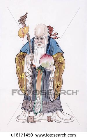 Chinese mythical god blessing people for longevity, Longevity View Large Photo Image Stock Image - Chinese mythical god blessing people for longevity, Longevity. Fotosearch