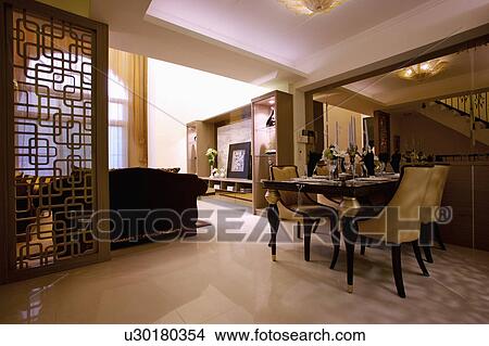 Dining Room, Interior Design, View Large Photo Image Picture - Dining Room, Interior Design,. Fotosearch