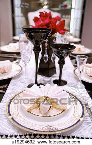 Stock Image - Dining Room, Interior Design,. Fotosearch