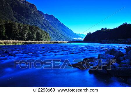Fiordland National Park, South Island New Zealand View Large Photo Image Stock Photo - Fiordland National Park, South Island New Zealand. Fotosearch