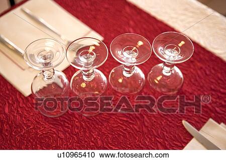 Stock Image - Fork, Wineglass, Knife. Fotosearch